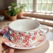 Abloom Pink-White Cupset