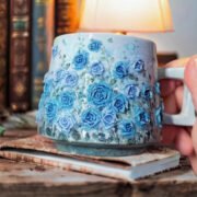 Baserose Blue Mug