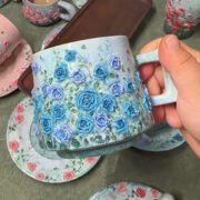 Baserose Blue Mug - Image 2